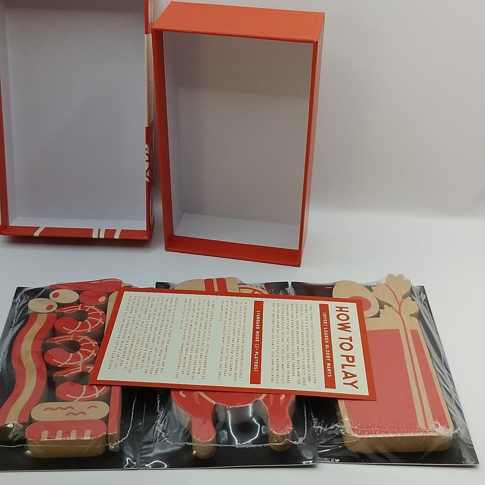 The (Over)Loaded Bloody Mary Wooden Balance Game, Holiday Party Fun NEW SEALED - Picture 10 of 16